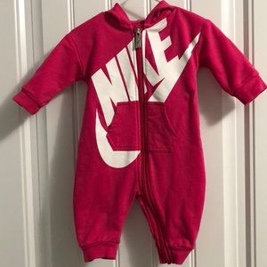 Nike Pink Coverall 3-6months
